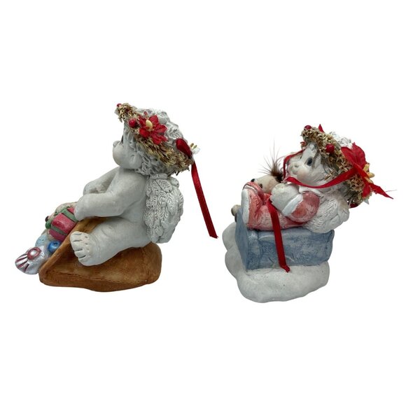 VTG Dreamsicles Collectible Christmas Figurines Lot Of 2 Open Me First & Toyland - Picture 9 of 13